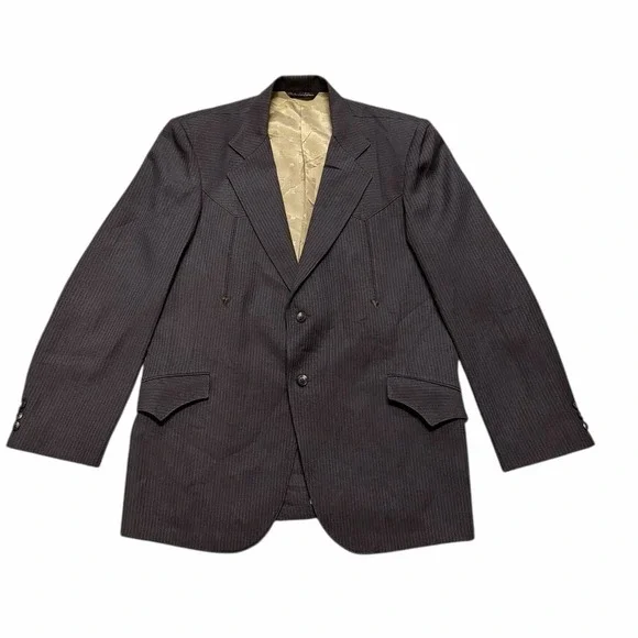 Vintage Tregos Westwear Brown Blazer Men's Size 44‎ Western Sport Coat USA Made - Picture 3 of 14